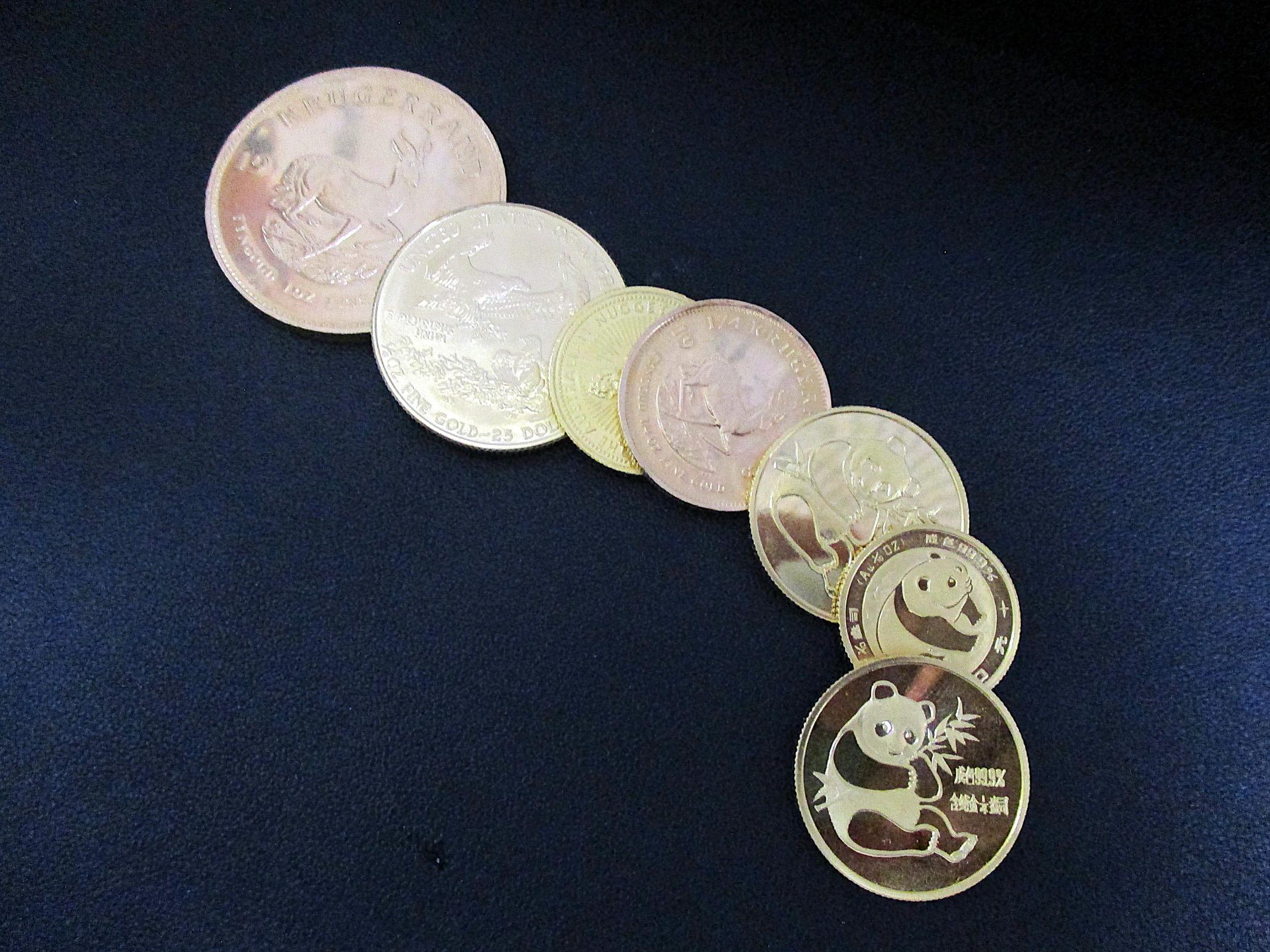 いろいろな種類の金貨！お持ちいただきました！｜東京都・稲城市